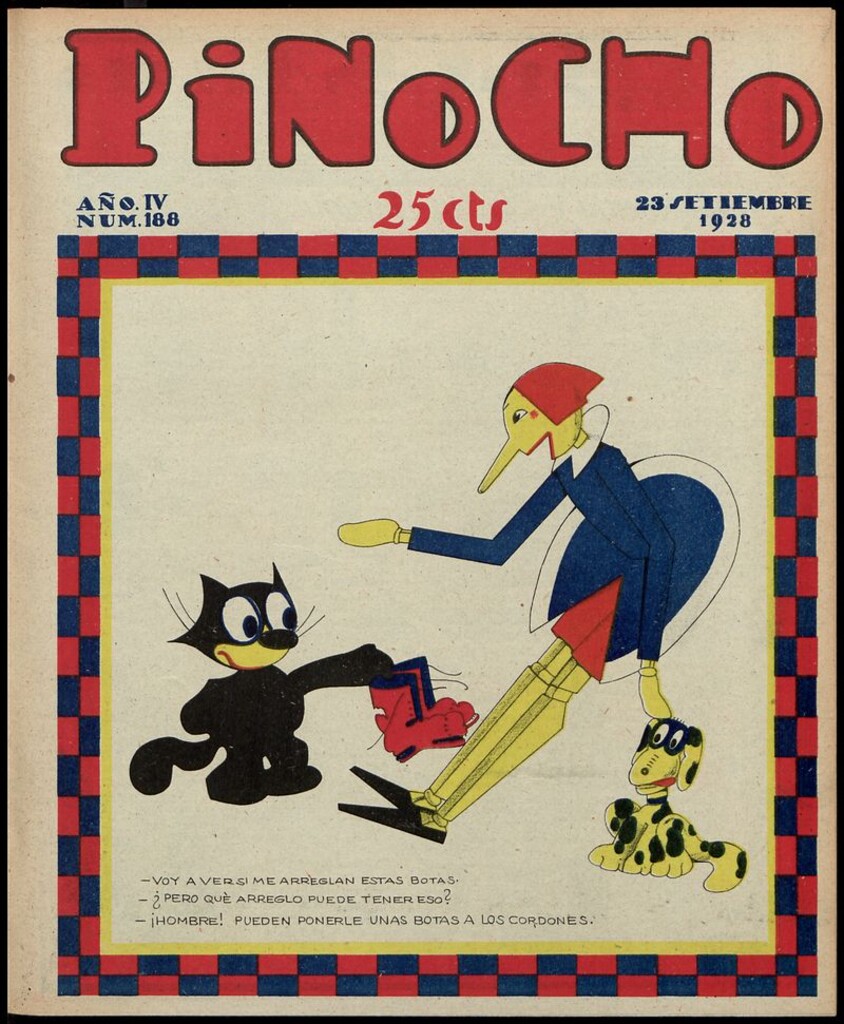 Miniatura de Pinocho: semanario infantil, nº 188 del 23 de septiembre de 1928