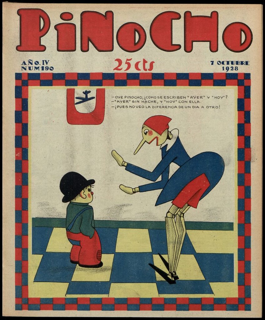 Miniatura de Pinocho: semanario infantil, nº 190 del 7 de octubre de 1928