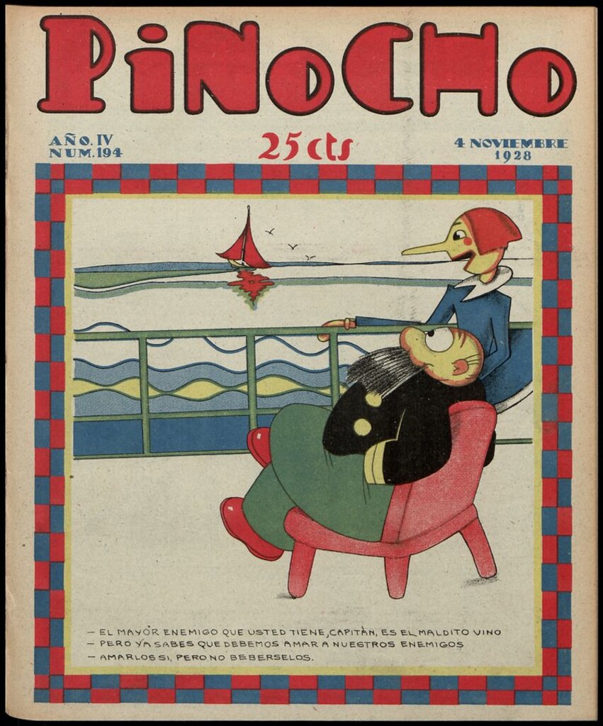 Miniatura de Pinocho: semanario infantil, nº 194 del 4 de noviembre de 1928
