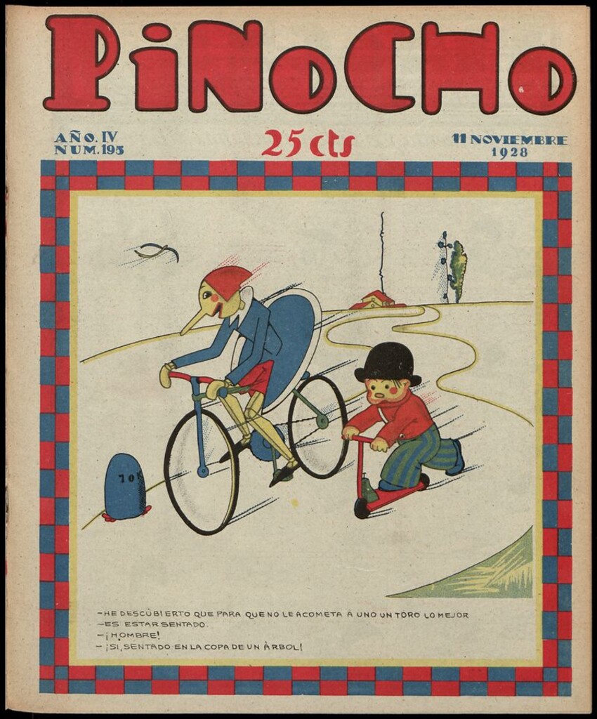 Miniatura de Pinocho: semanario infantil, nº 195 del 11 de noviembre de 1928