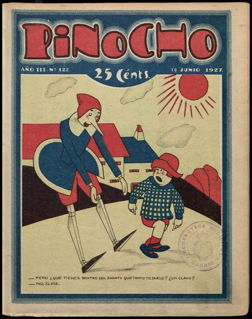 Miniatura de Pinocho: semanario infantil, nº 122 del 19 de junio de 1927