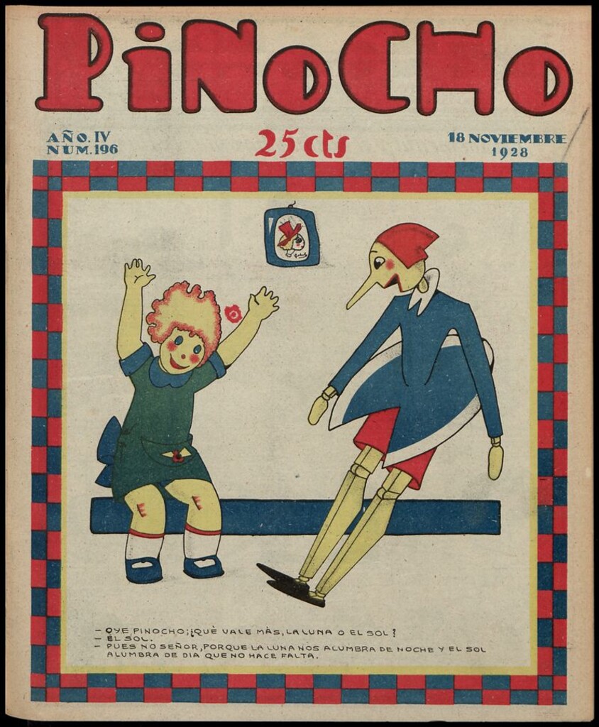 Miniatura de Pinocho: semanario infantil, nº 196 del 18 de noviembre de 1928