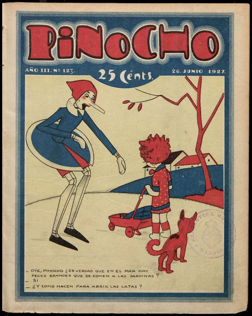 Miniatura de Pinocho: semanario infantil, nº 123 del 26 de junio de 1927