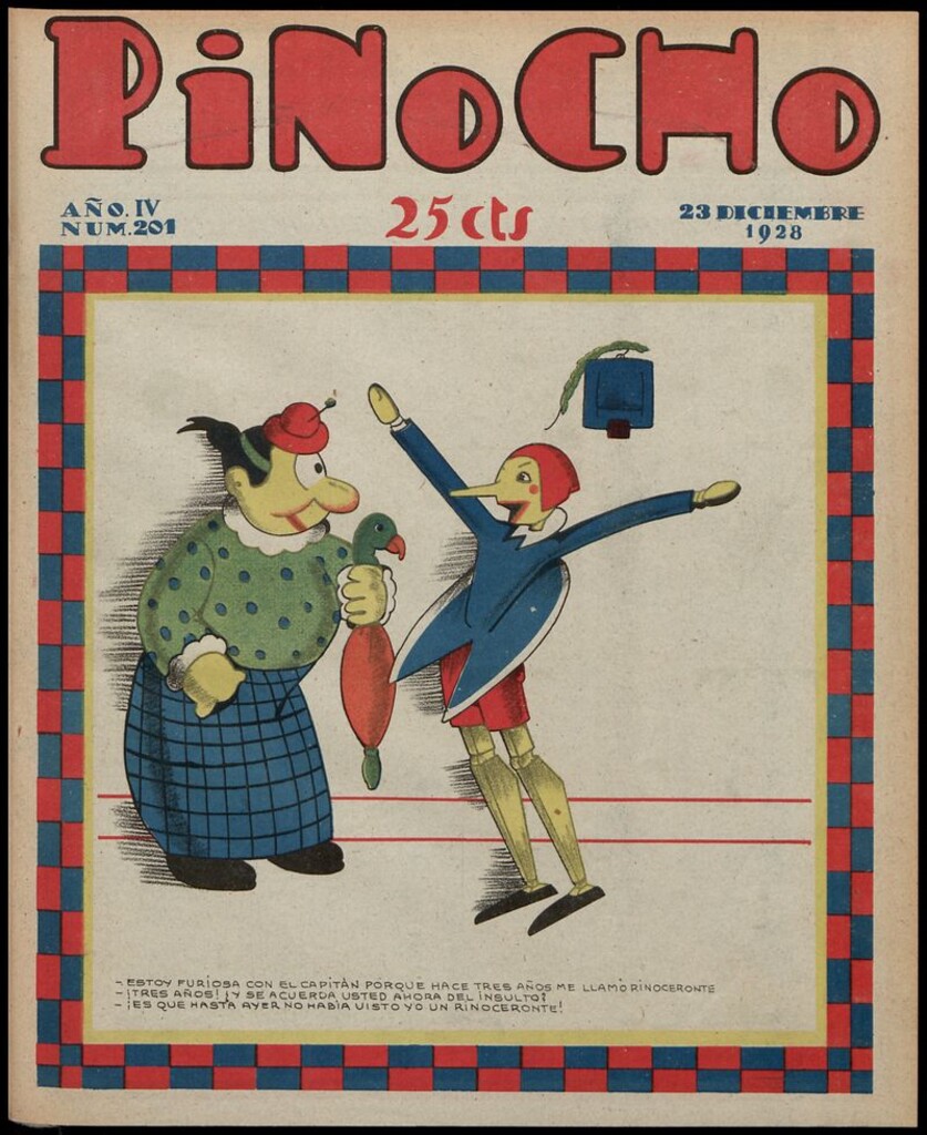 Miniatura de Pinocho: semanario infantil, nº 201 del 23 de diciembre de 1928