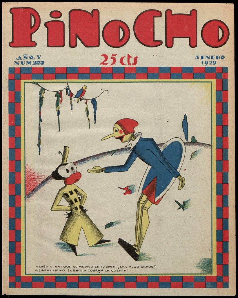 Miniatura de Pinocho: semanario infantil, nº 203 del 5 de enero de 1929