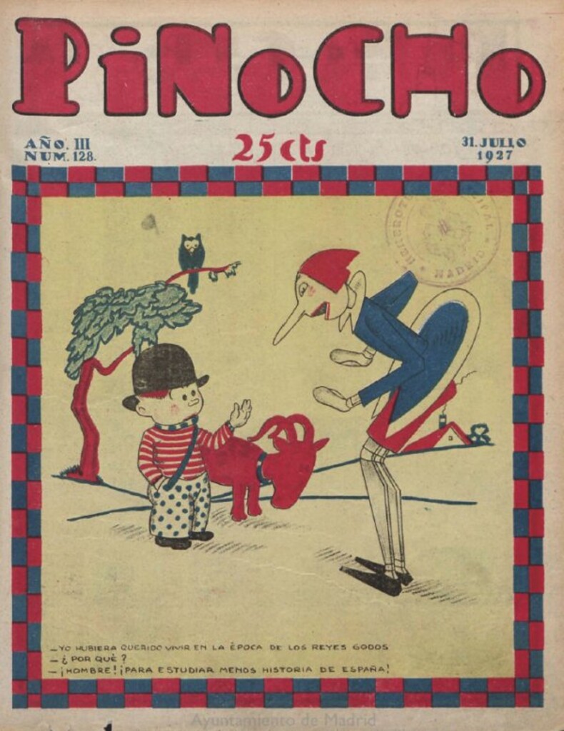 Miniatura de Pinocho: semanario infantil, nº 128 del 31 de julio de 1927