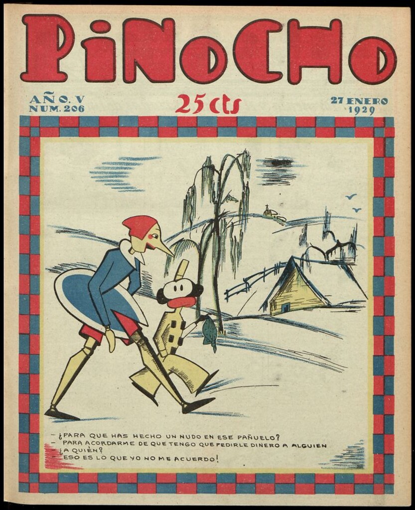 Miniatura de Pinocho: semanario infantil, nº 206 del 27 de enero de 1929
