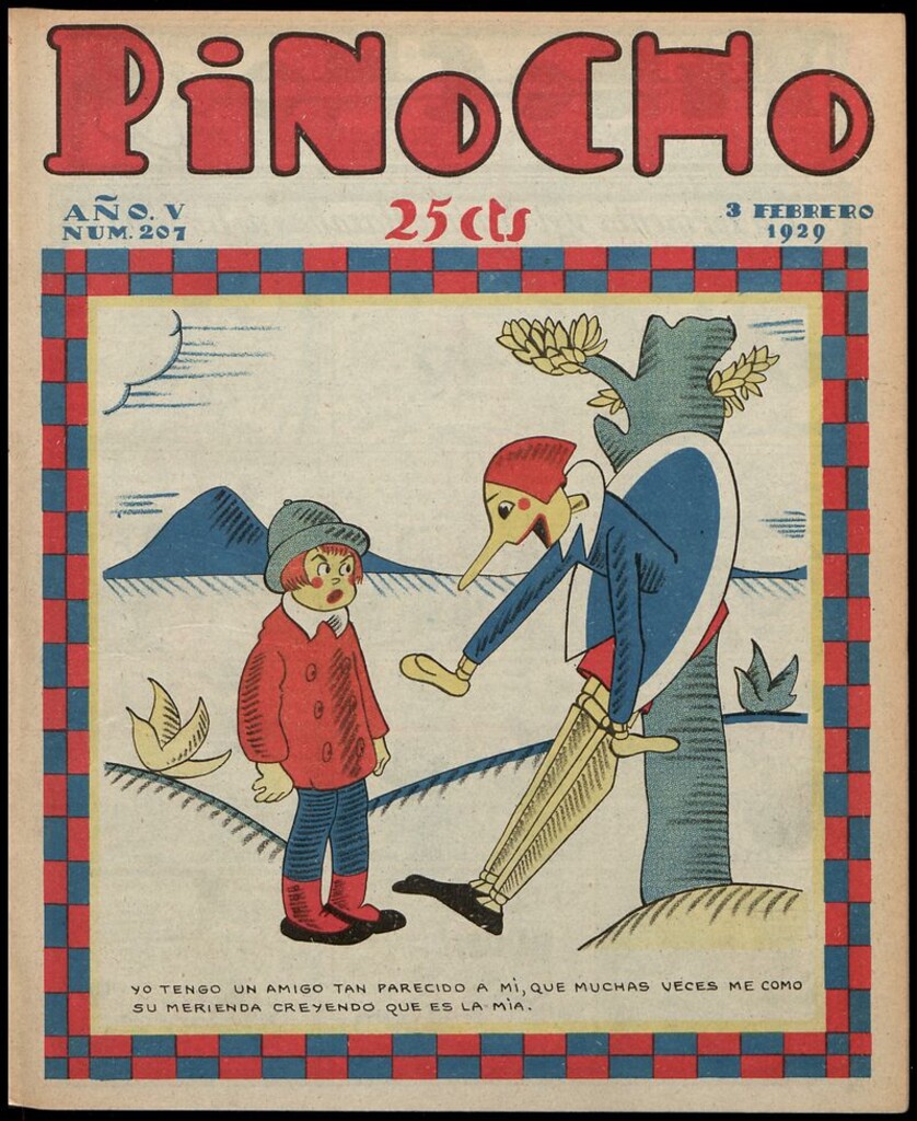 Miniatura de Pinocho: semanario infantil, nº 207 del 3 de febrero de 1929
