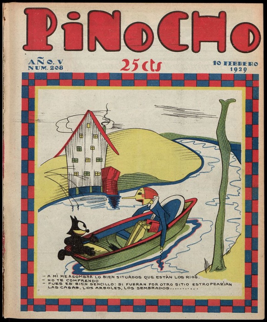 Miniatura de Pinocho: semanario infantil, nº 208 del 10 de febrero de 1929