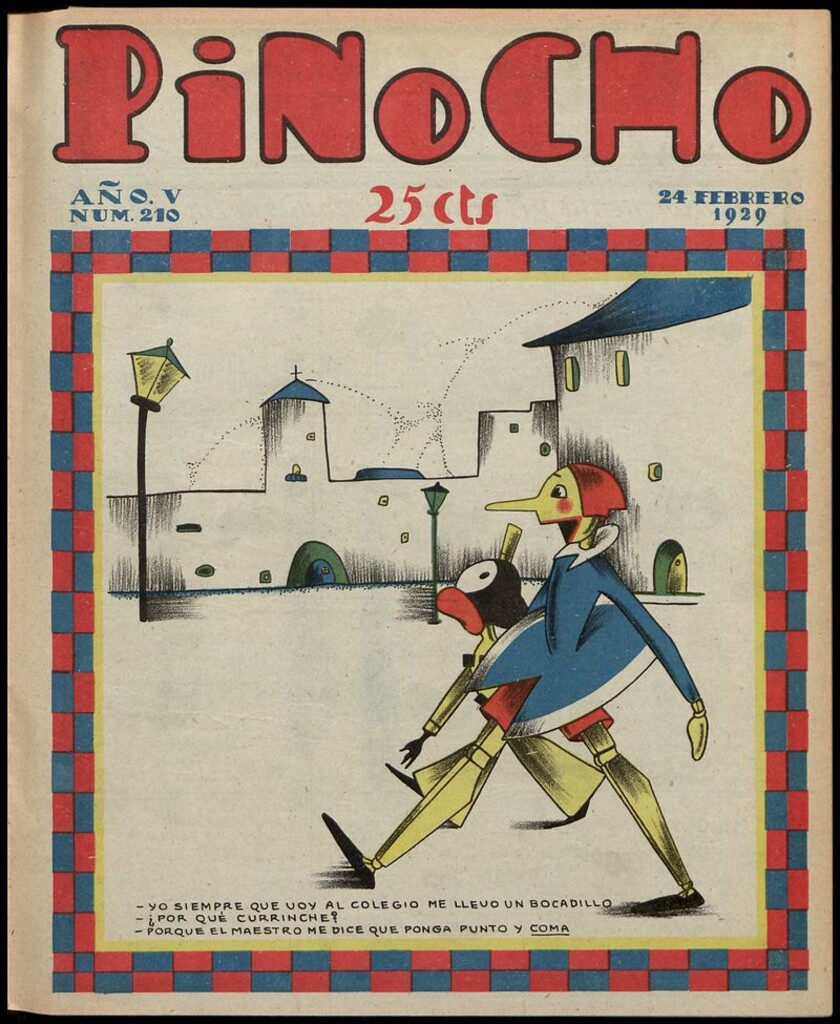 Miniatura de Pinocho: semanario infantil, nº 210 del 24 de febrero de 1929