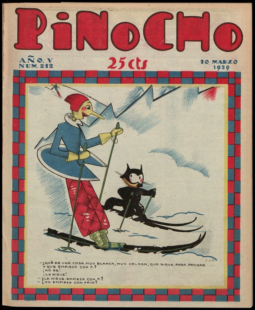 Miniatura de Pinocho: semanario infantil, nº 212 del 10 de marzo de 1929