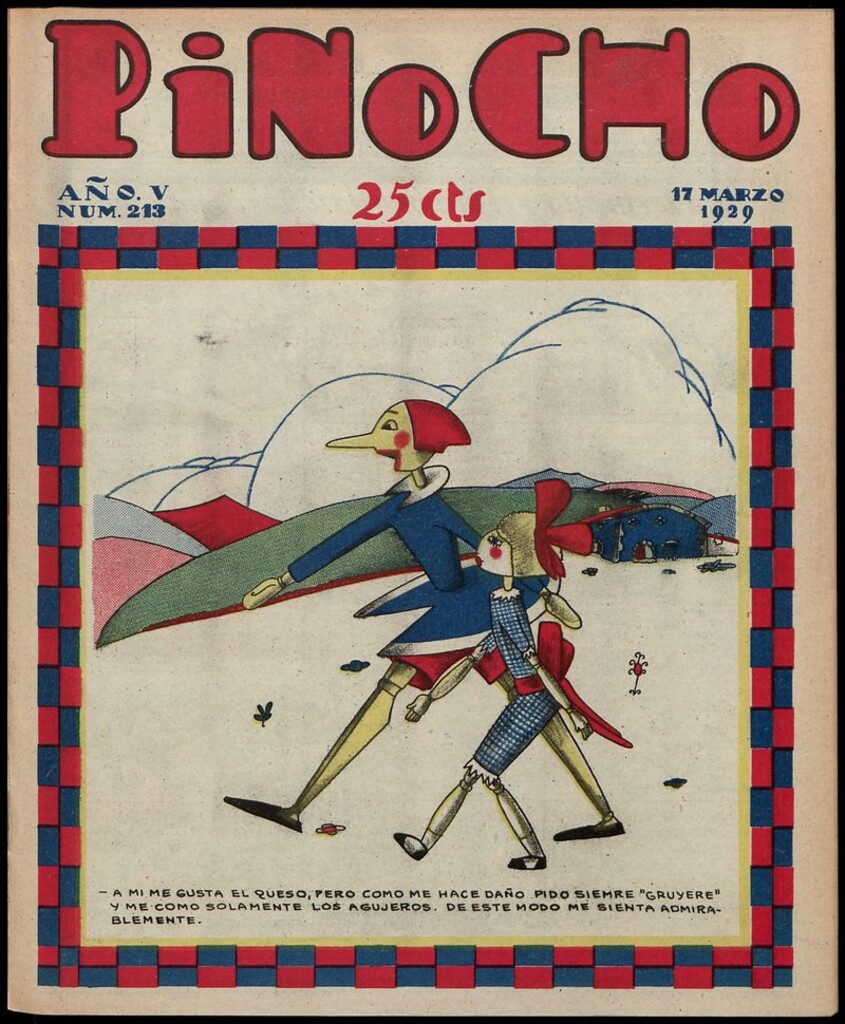 Miniatura de Pinocho: semanario infantil, nº 213 del 17 de marzo de 1929
