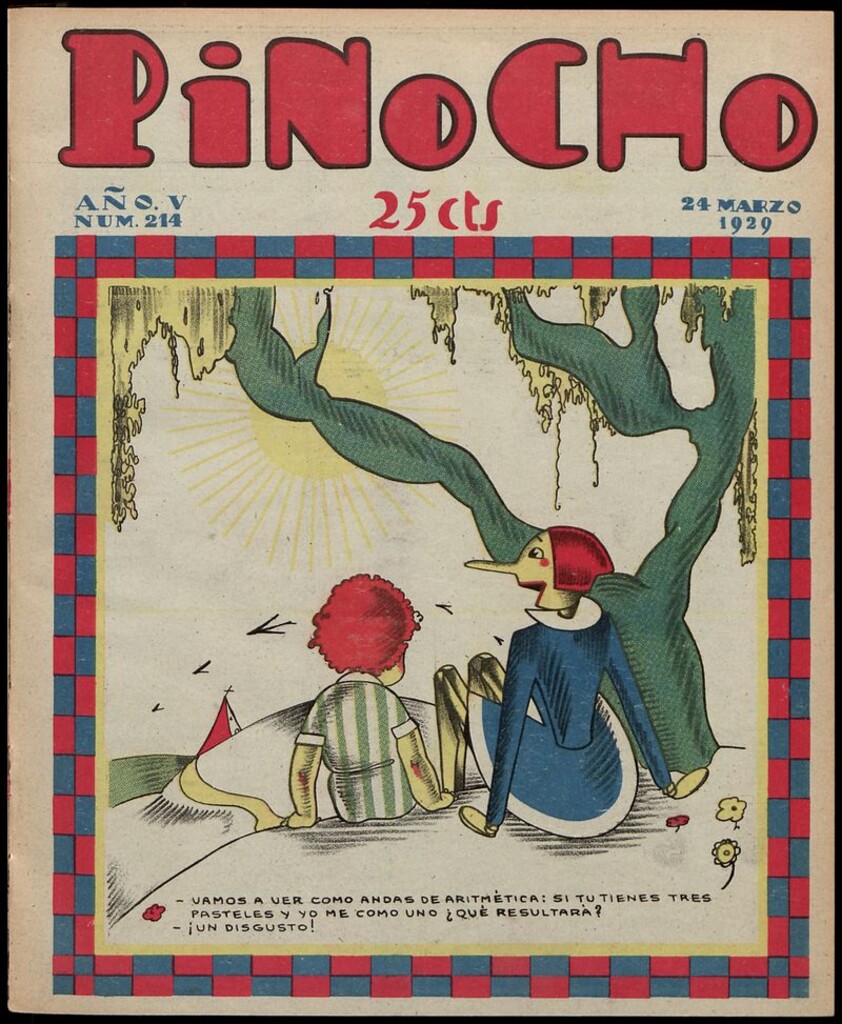 Miniatura de Pinocho: semanario infantil, nº 214 del 24 de marzo de 1929