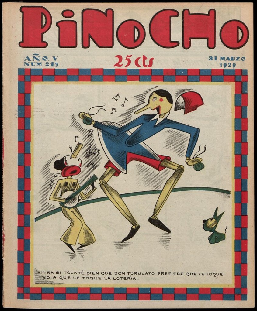 Miniatura de Pinocho: semanario infantil, nº 215 del 31 de marzo de 1929
