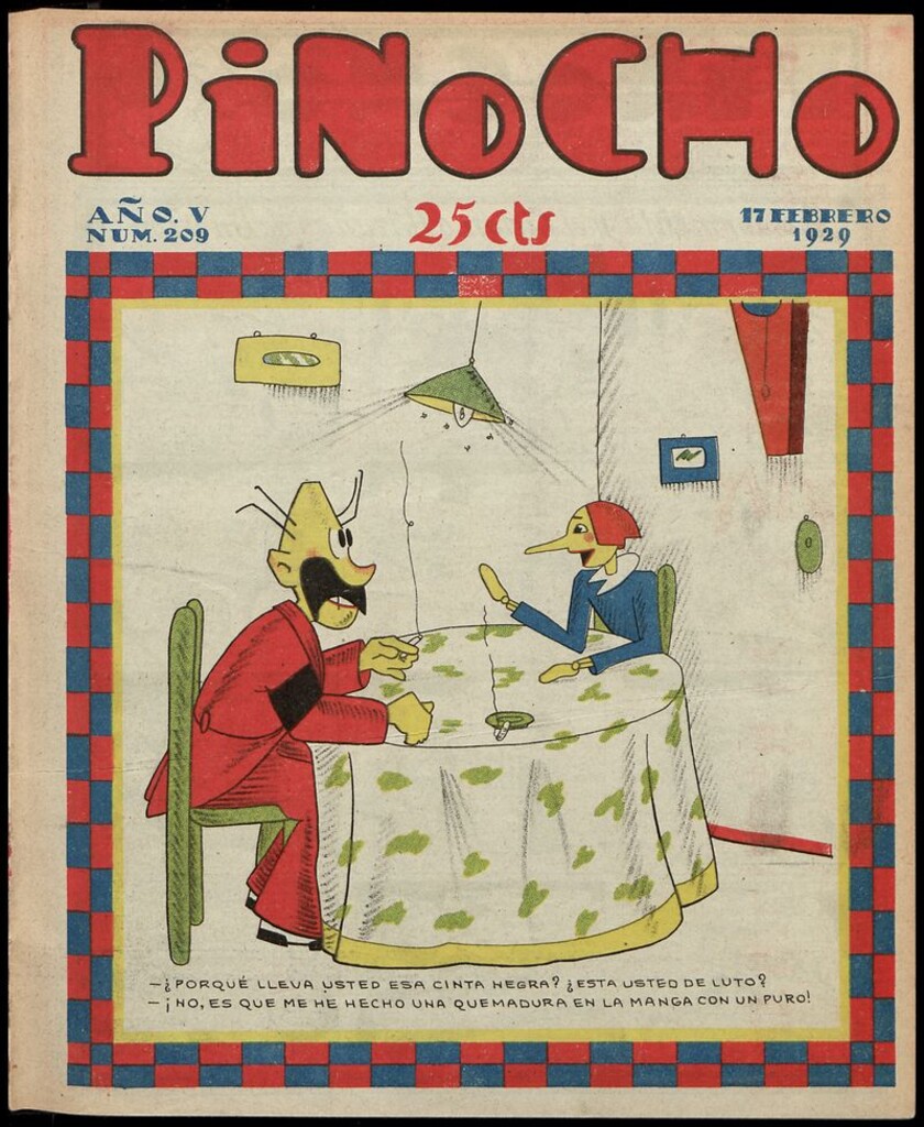 Miniatura de Pinocho: semanario infantil, nº 209 del 17 de febrero de 1929