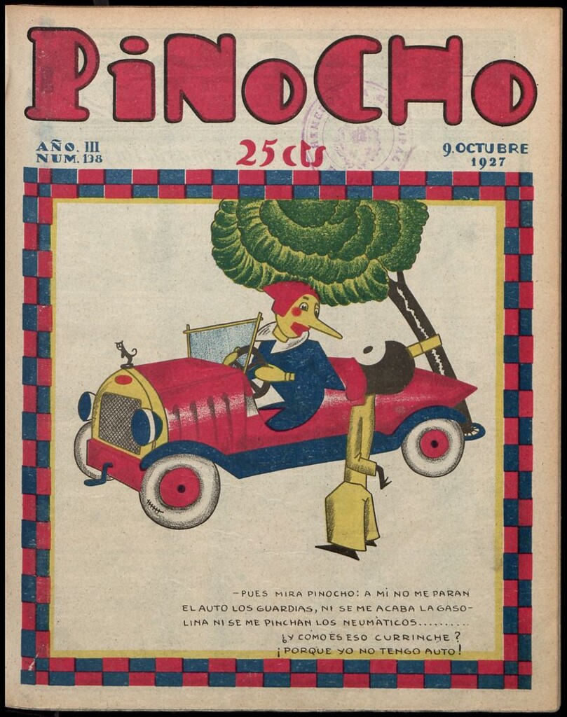 Miniatura de Pinocho: semanario infantil, nº 138 del 9 de octubre de 1927