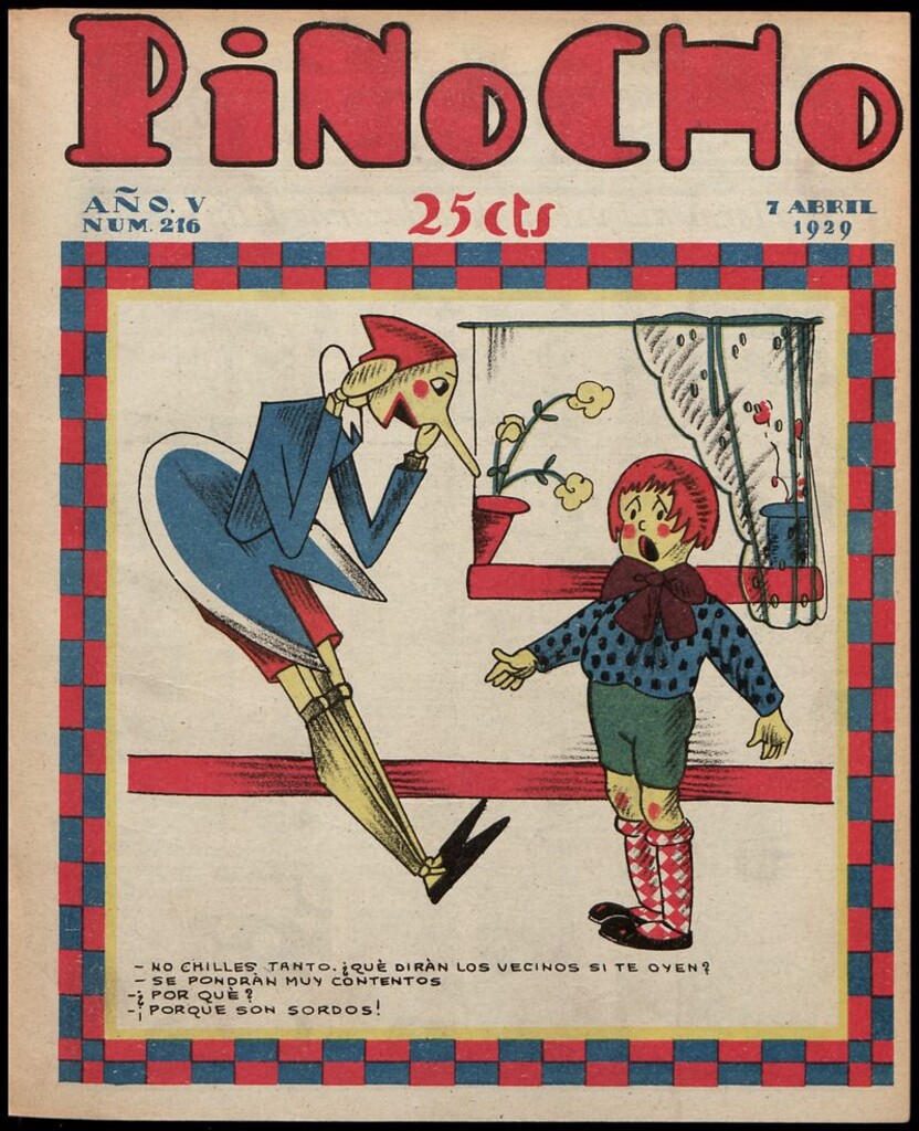 Miniatura de Pinocho: semanario infantil, nº 216 del 7 de abril de 1929