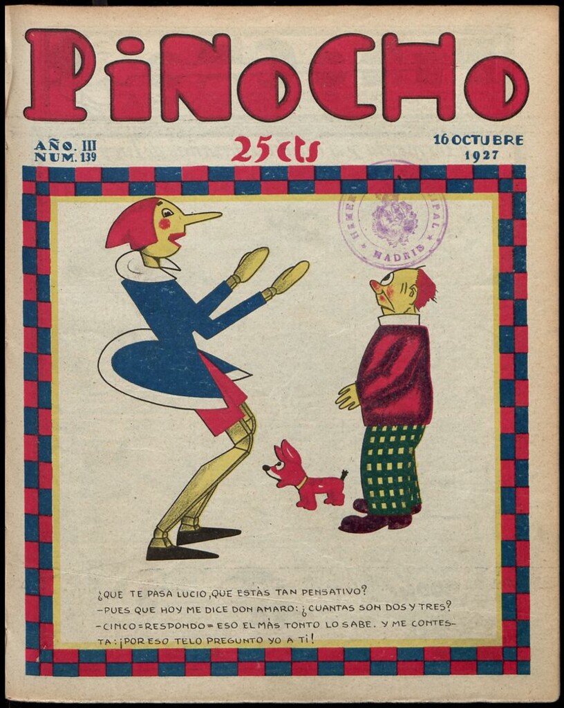 Miniatura de Pinocho: semanario infantil, nº 139 del 16 de octubre de 1927