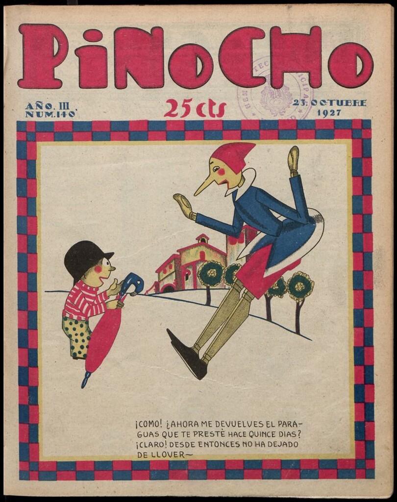 Miniatura de Pinocho: semanario infantil, nº 140 del 23 de octubre de 1927