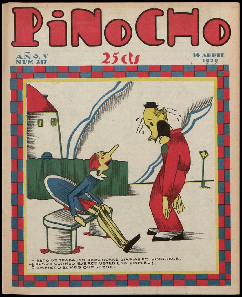 Miniatura de Pinocho: semanario infantil, nº 217 del 14 de abril de 1929
