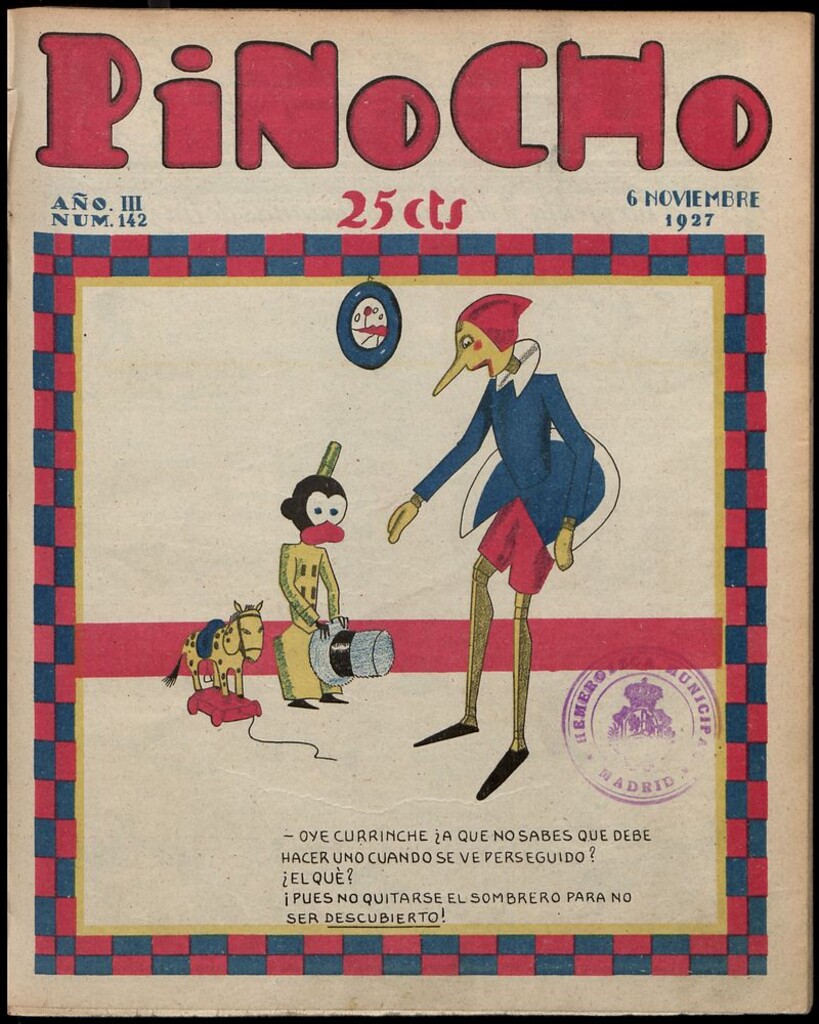 Miniatura de Pinocho: semanario infantil, nº 142 del 6 de noviembre de 1927