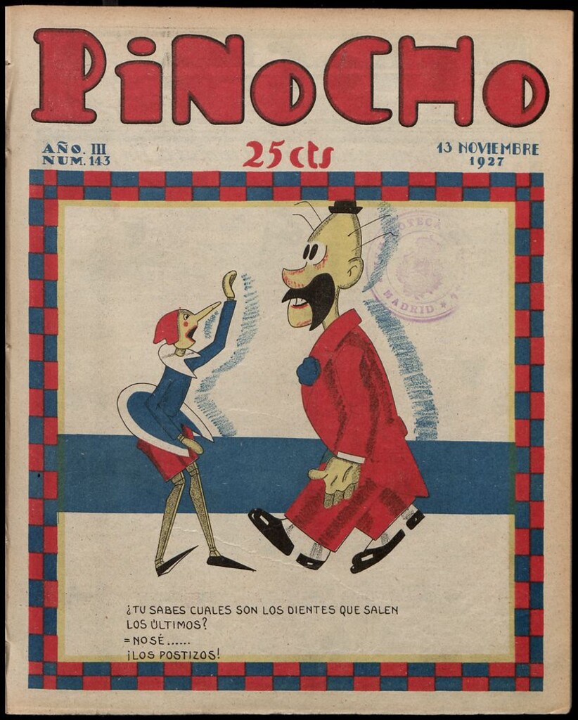 Miniatura de Pinocho: semanario infantil, nº 143 del 13 de noviembre de 1927