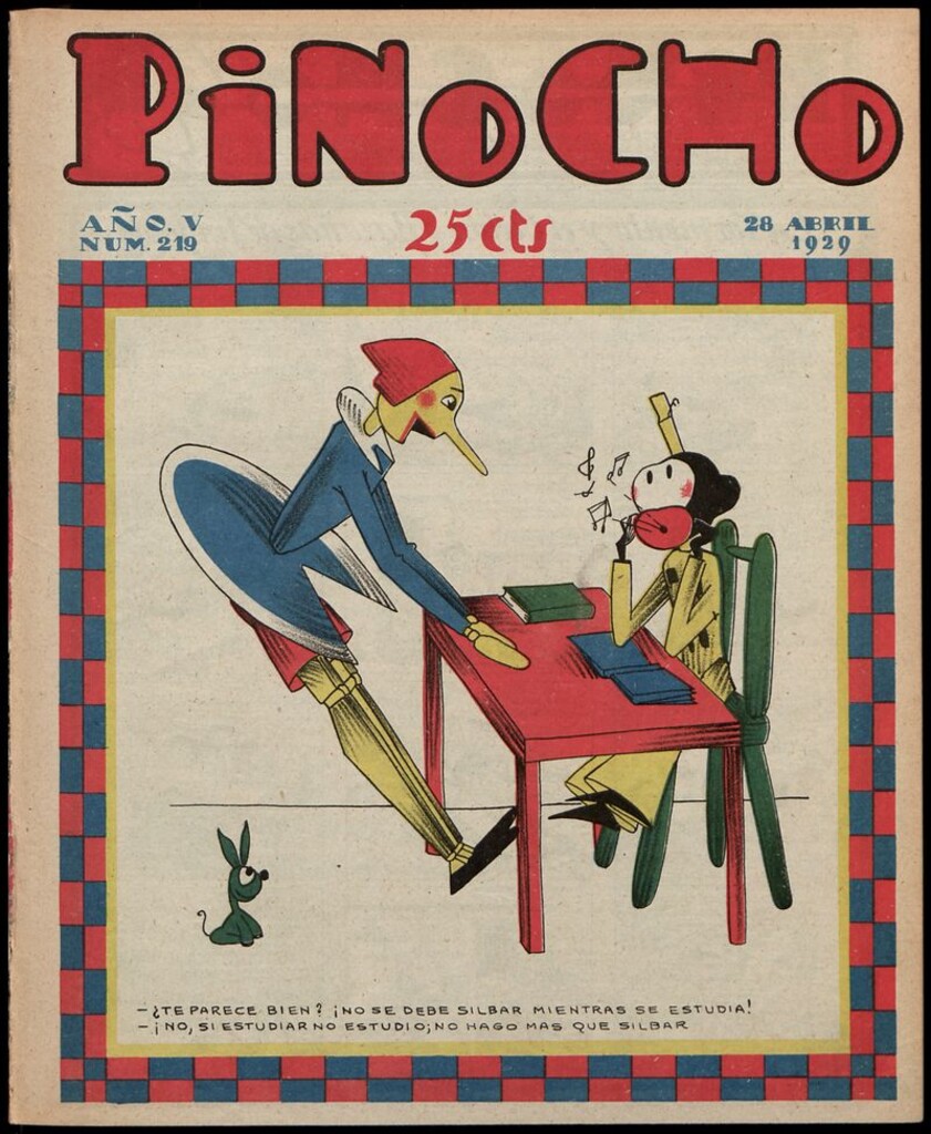 Miniatura de Pinocho: semanario infantil, nº 219 del 28 de abril de 1929
