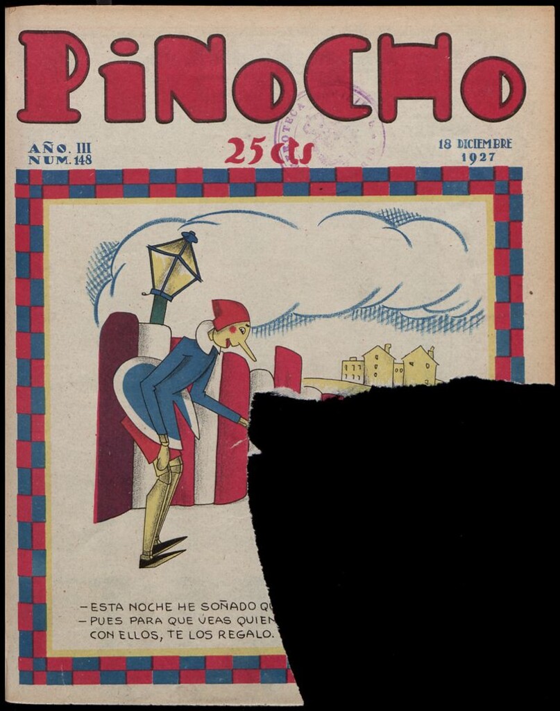 Miniatura de Pinocho: semanario infantil, nº 148 del 18 de diciembre de 1927