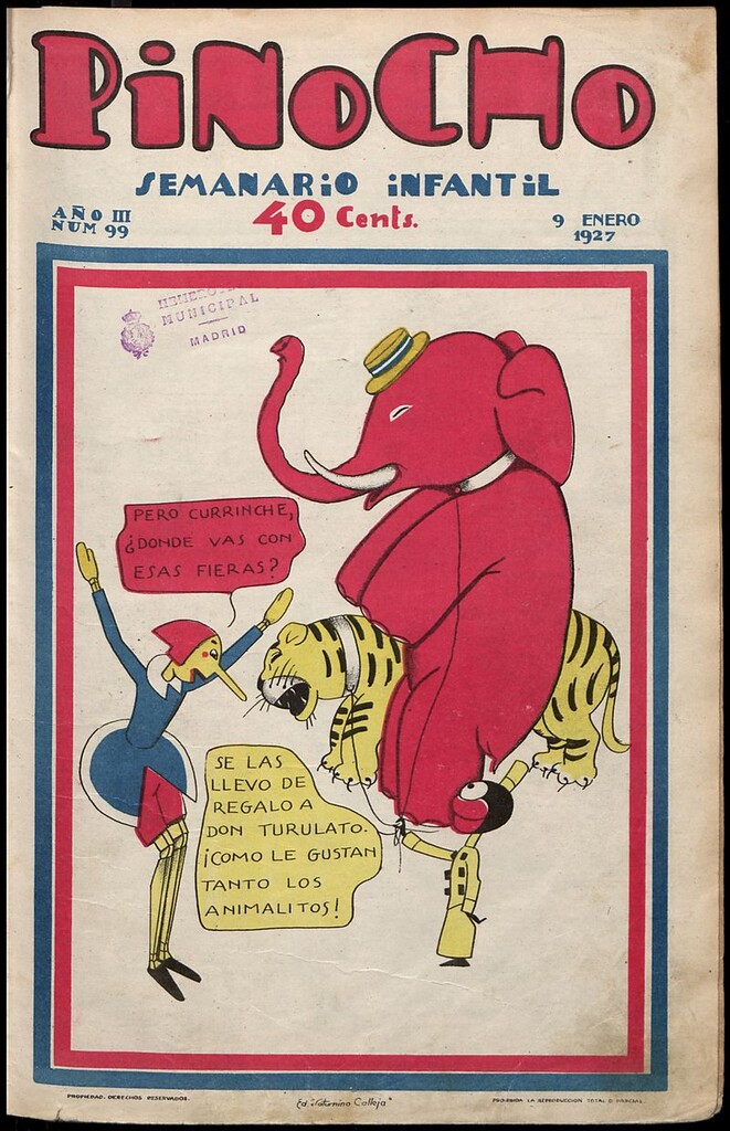 Miniatura de Pinocho: semanario infantil, nº 99 del 9 de enero de 1927
