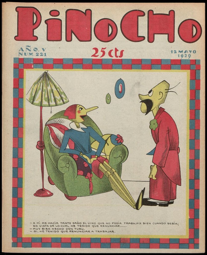 Miniatura de Pinocho: semanario infantil, nº 221 del 12 de mayo de 1929