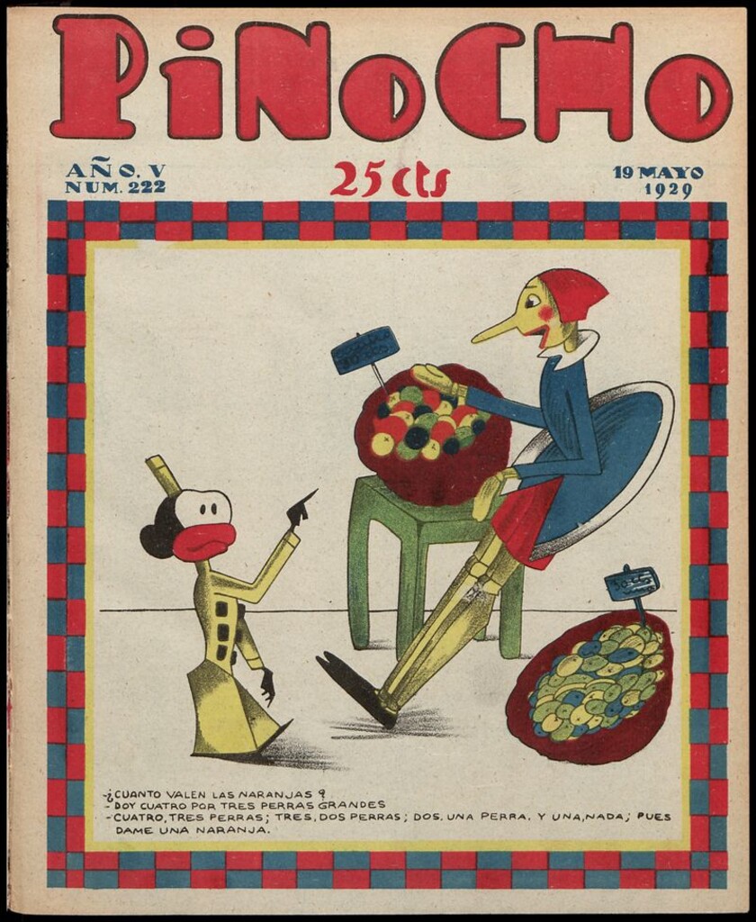 Miniatura de Pinocho: semanario infantil, nº 222 del 19 de mayo de 1929