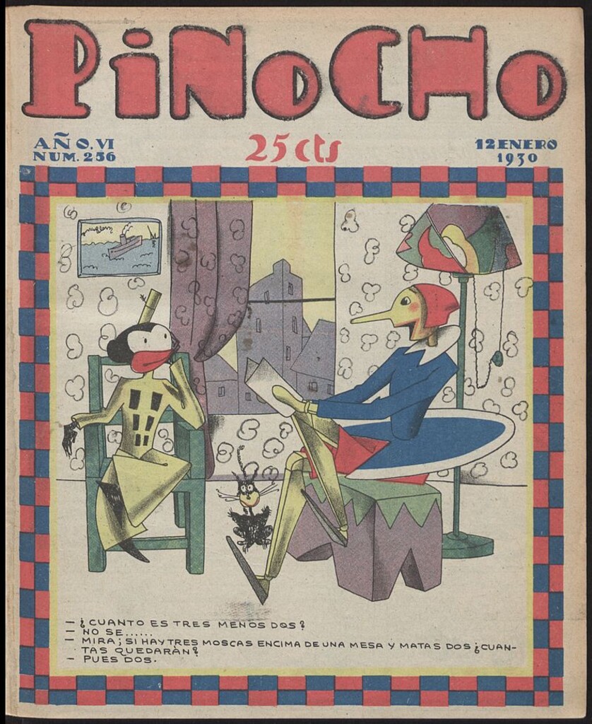 Miniatura de Pinocho: semanario infantil, nº 256 del 12 de enero de 1930