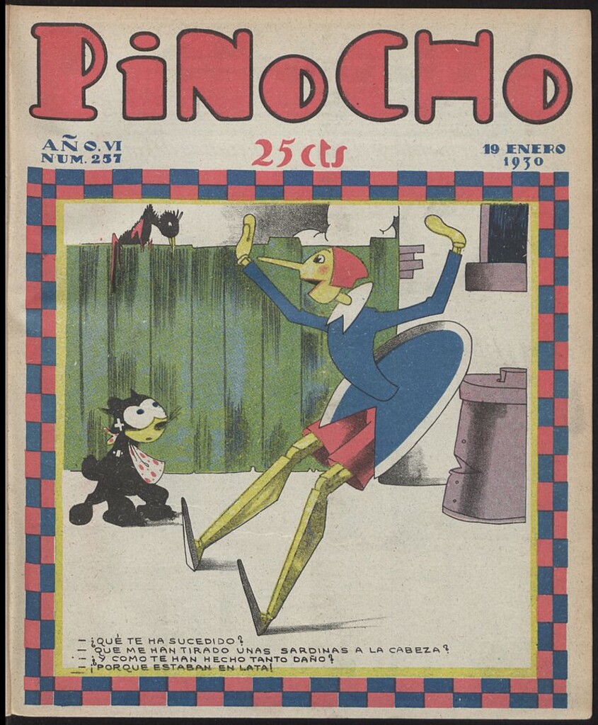 Miniatura de Pinocho: semanario infantil, nº 257 del 19 de enero de 1930