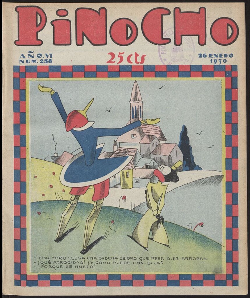 Miniatura de Pinocho: semanario infantil, nº 258 del 26 de enero de 1930