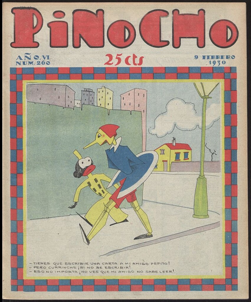 Miniatura de Pinocho: semanario infantil, nº 260 del 9 de febrero de 1930