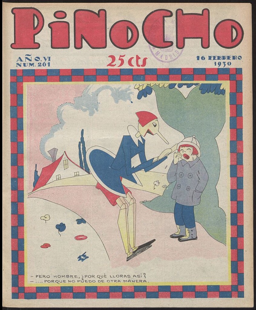Miniatura de Pinocho: semanario infantil, nº 261 del 16 de febrero de 1930