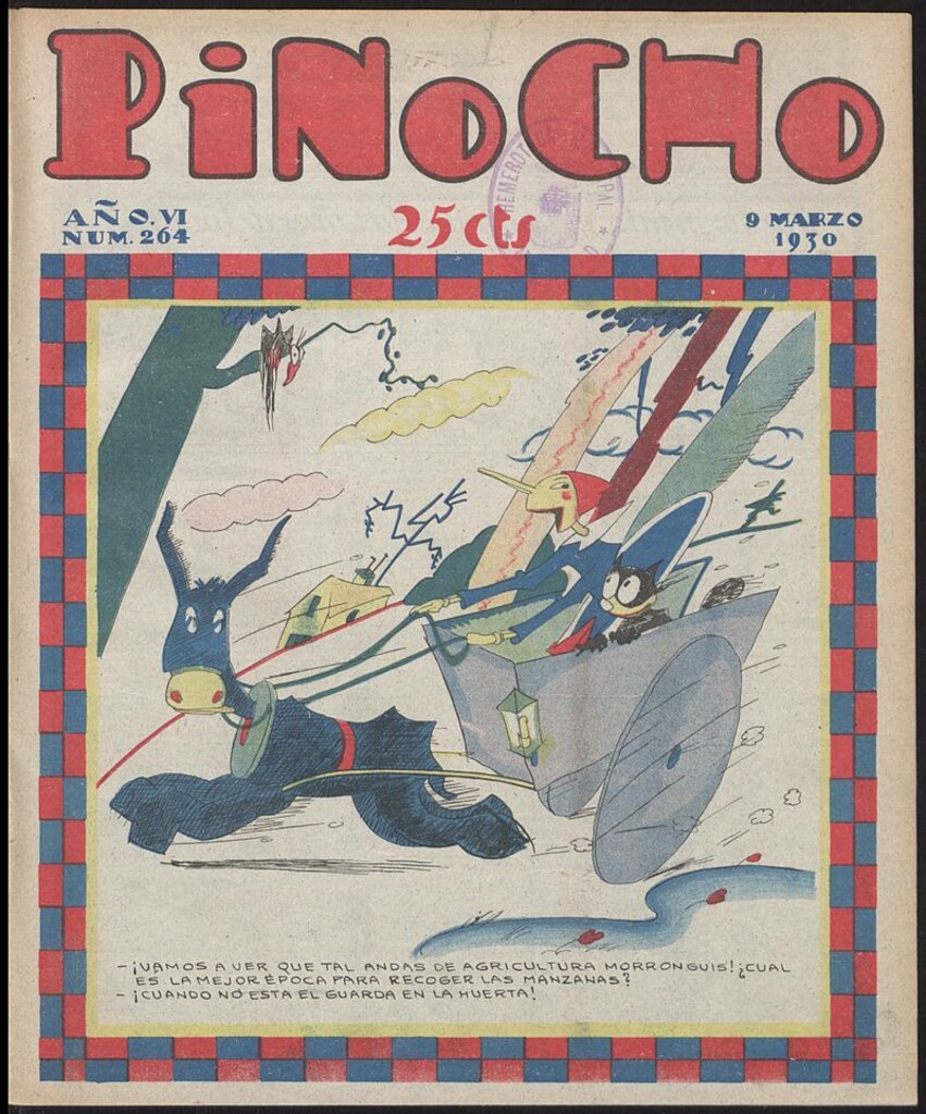 Miniatura de Pinocho: semanario infantil, nº 264 del 9 de marzo de 1930