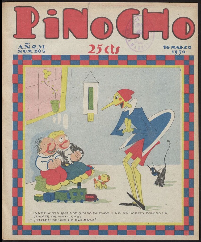 Miniatura de Pinocho: semanario infantil, nº 265 del 16 de marzo de 1930