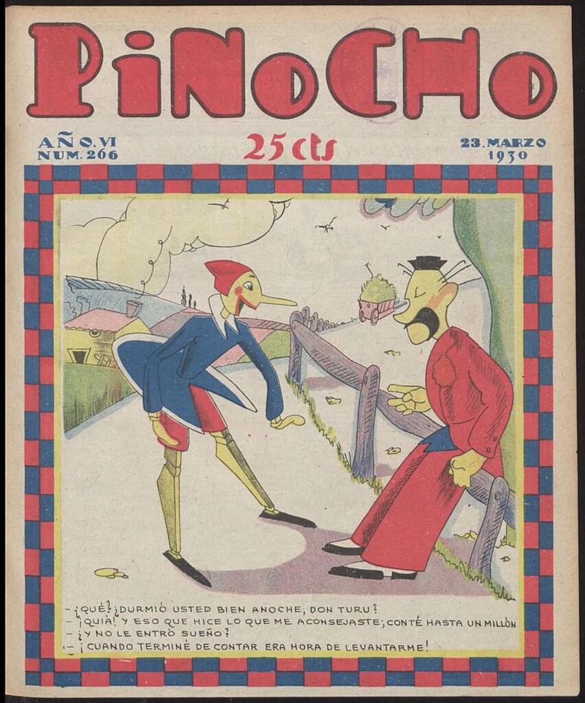 Miniatura de Pinocho: semanario infantil, nº 266 del 23 de marzo de 1930