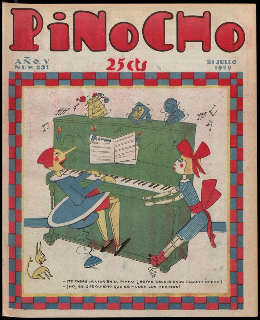 Miniatura de Pinocho: semanario infantil, nº 231 del 21 de julio de 1929