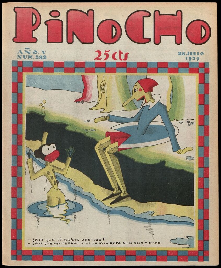 Miniatura de Pinocho: semanario infantil, nº 232 del 28 de julio de 1929