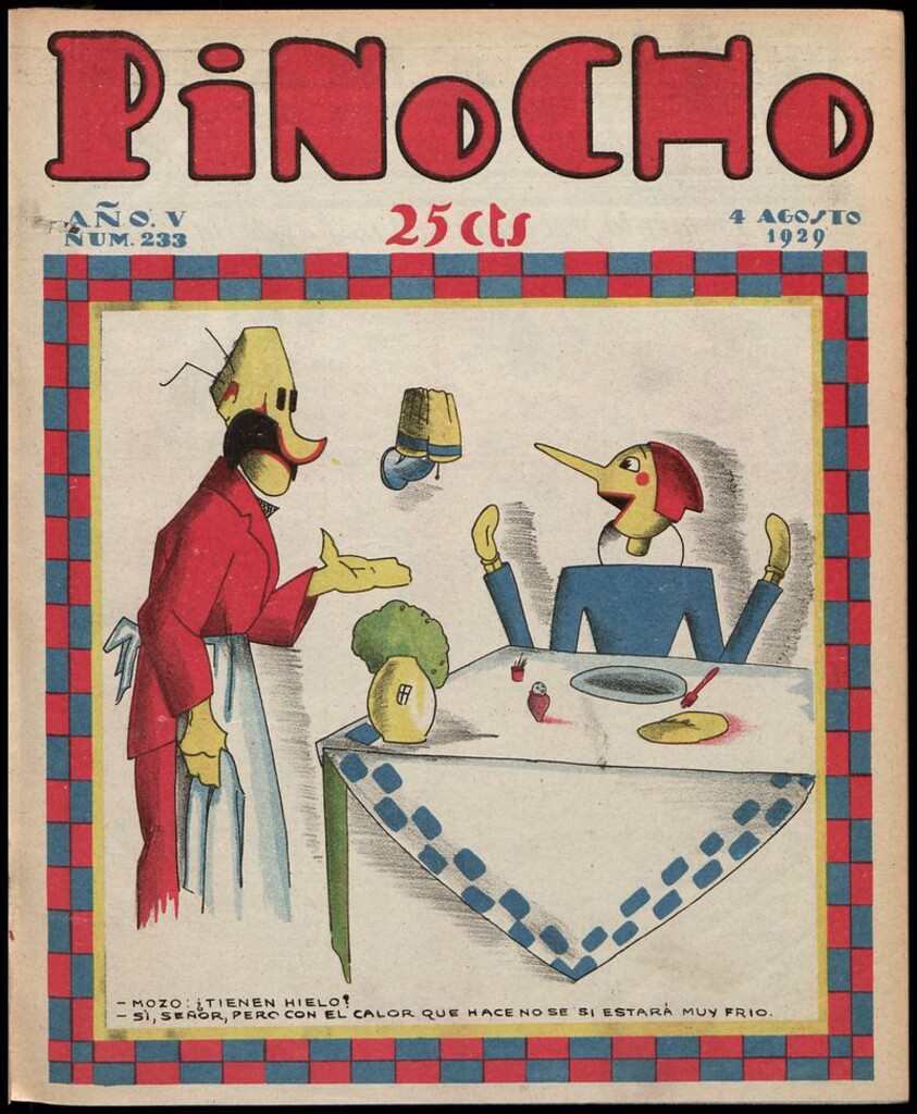 Miniatura de Pinocho: semanario infantil, nº 233 del 4 de agosto de 1929