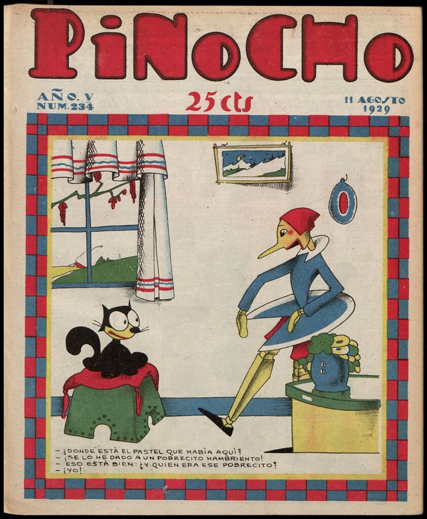 Miniatura de Pinocho: semanario infantil, nº 234 del 11 de agosto de 1929