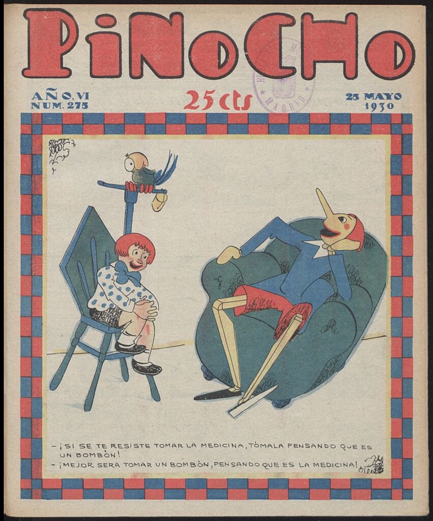 Miniatura de Pinocho: semanario infantil, nº 275 del 25 de mayo de 1930