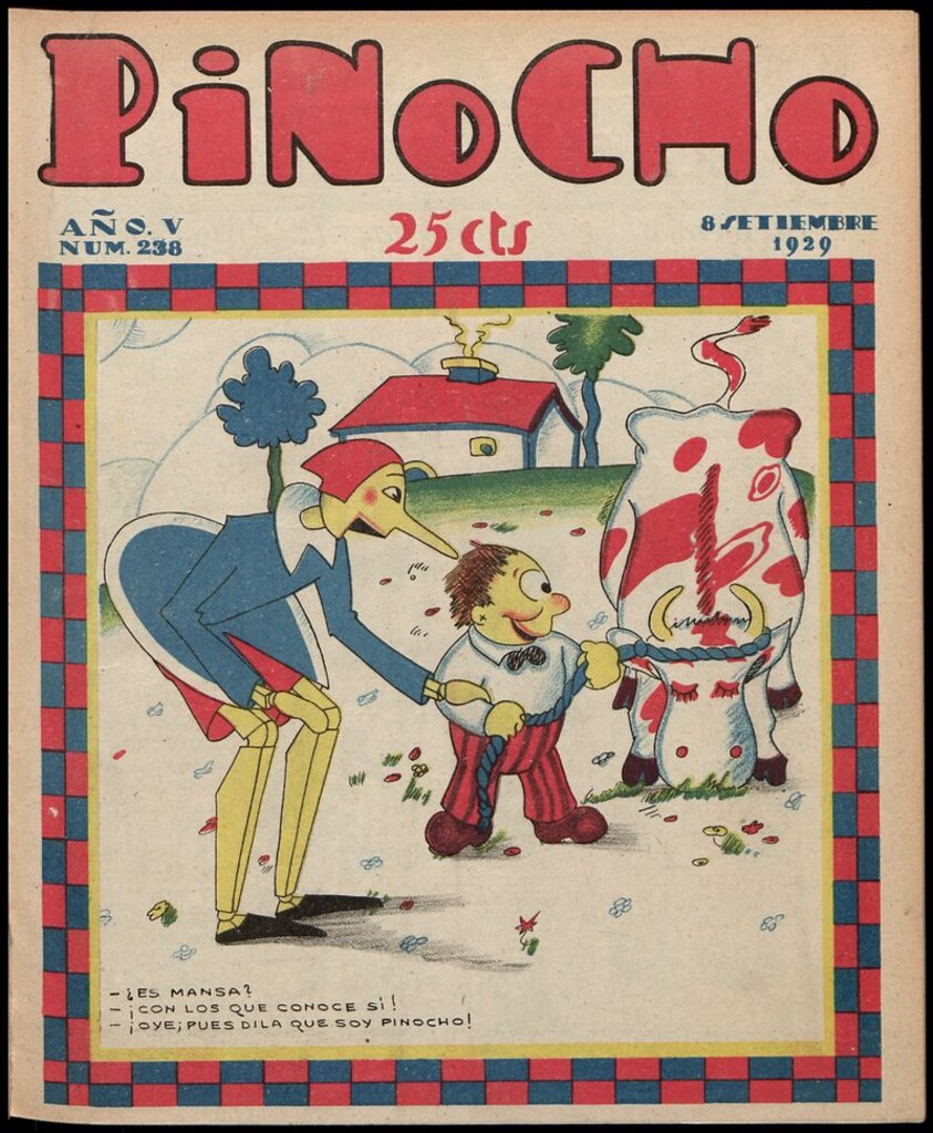 Miniatura de Pinocho: semanario infantil, nº 238 del 8 de septiembre de 1929