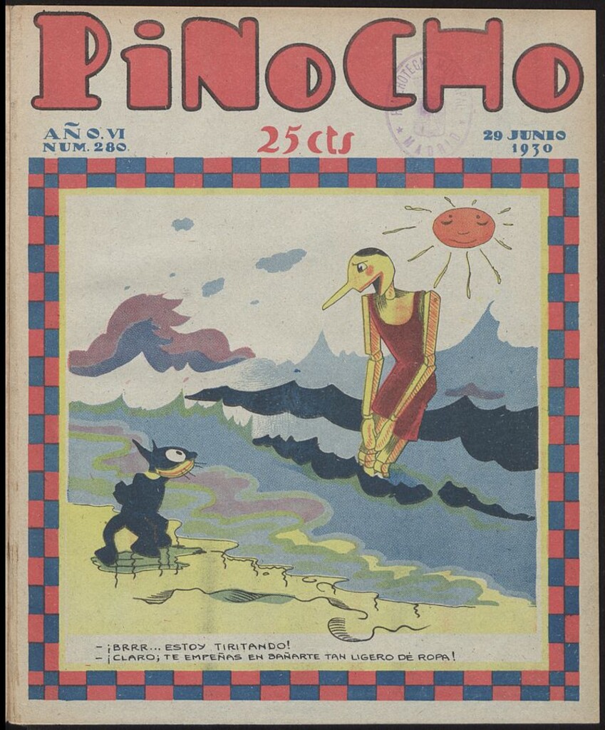 Miniatura de Pinocho: semanario infantil, nº 280 del 29 de junio de 1930