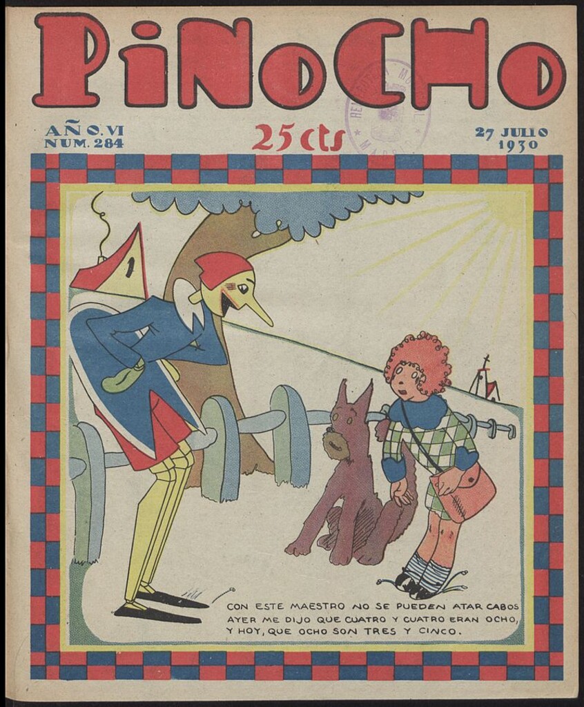 Miniatura de Pinocho: semanario infantil, nº 284 del 27 de julio de 1930