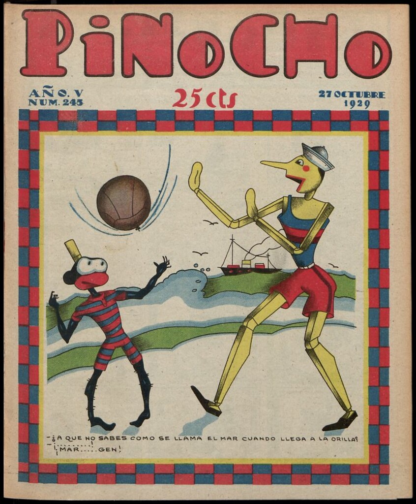 Miniatura de Pinocho: semanario infantil, nº 245 del 27 de octubre de 1929