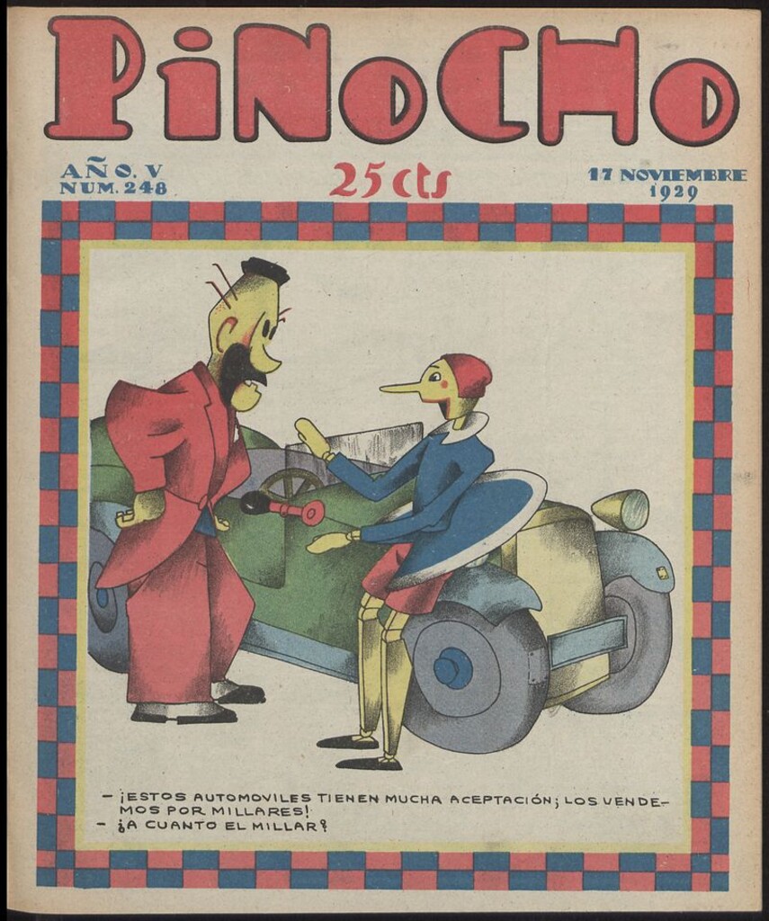 Miniatura de Pinocho: semanario infantil, nº 248 del 17 de noviembre de 1929