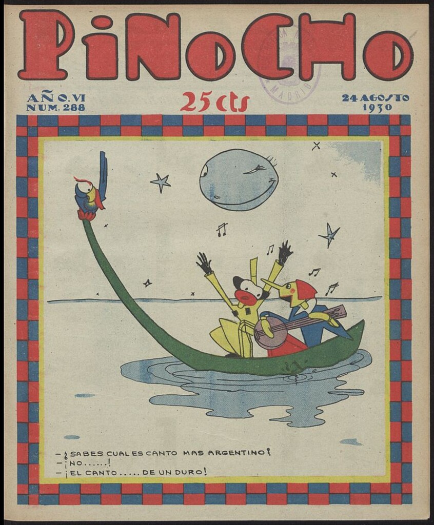 Miniatura de Pinocho: semanario infantil, nº 288 del 24 de agosto de 1930